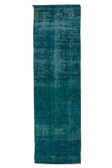 OVERDYED Vintage Persian Runner, 85 x 365 cm (New Arrival)