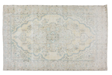 Stone-washed Vintage Persian Rug, 190 x 265 cm