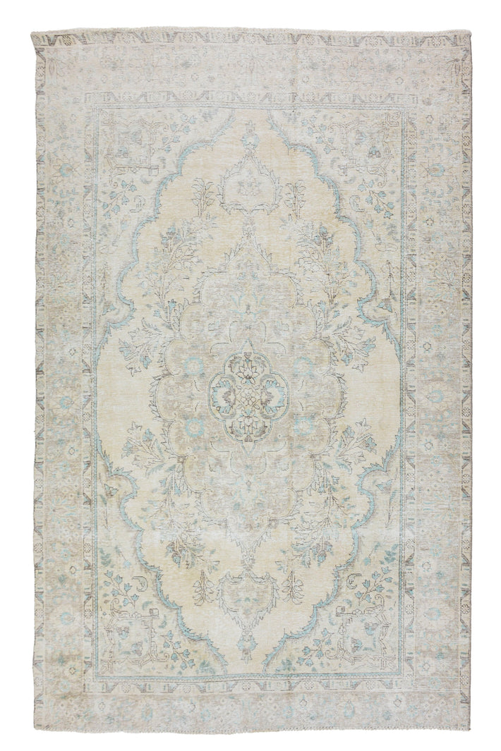 Stone-washed Vintage Persian Rug, 190 x 265 cm