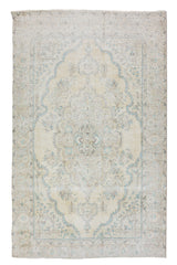 Stone-washed Vintage Persian Rug, 190 x 265 cm