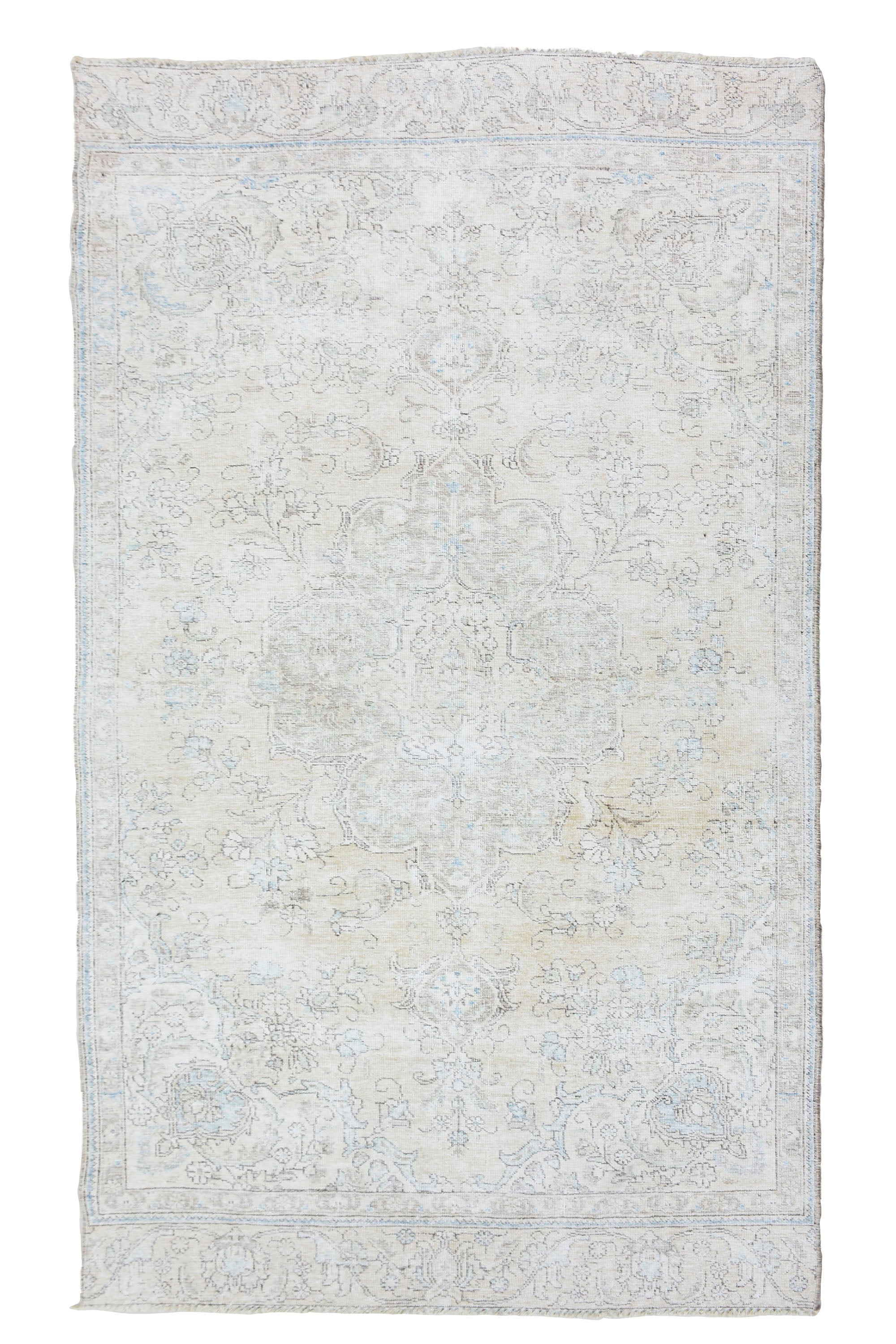 Stone-washed Vintage Persian Rug, 140 x 275 cm