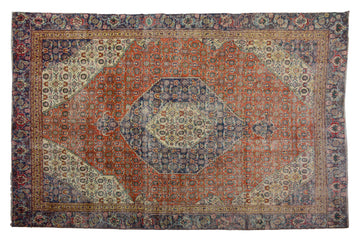 DISTRESSED Vintage Persian Rug, 229 x 303 cm