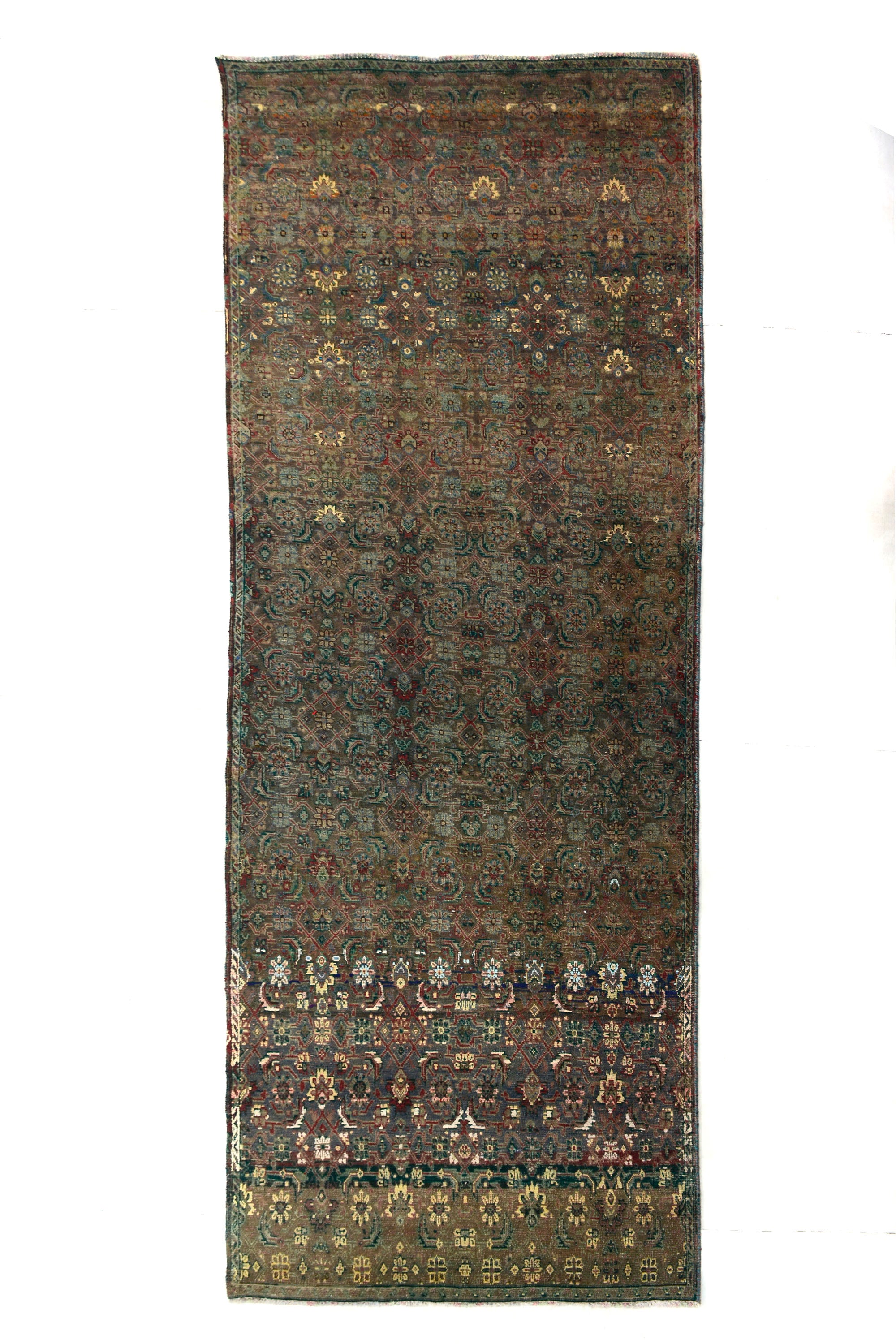 Shiraz Vintage Persian Rug, 140 x 357 cm