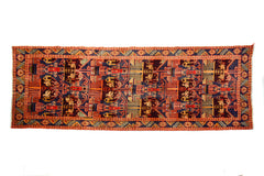 Shiraz Vintage Persian Rug, 130 x 338 cm