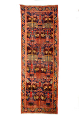 Shiraz Vintage Persian Rug, 130 x 338 cm