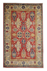 Afghan Super Kazak Rug, 172 x 231 cm (New Arrival)
