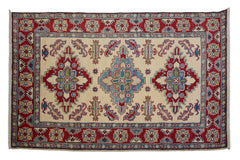 Afghan Kazak Rug, 122 x 192 cm (New Arrival)