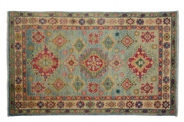 Afghan Kazak Rug, 112 x 177 cm (New Arrival)