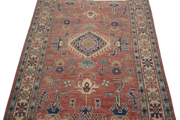Afghan Kazak Rug, 122 x 170 cm (New Arrival)