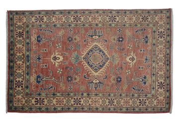 Afghan Kazak Rug, 122 x 170 cm (New Arrival)