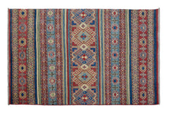 Afghan Kazak Rug, 122 x 173 cm (New Arrival)