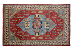 Afghan Kazak Rug, 121 x 185 cm (New Arrival)