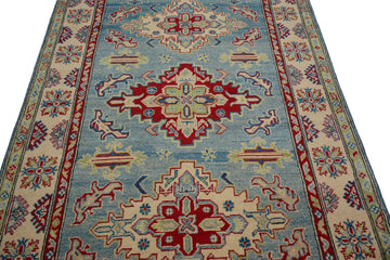 Afghan Kazak Rug, 130 x 194 cm (New Arrival)