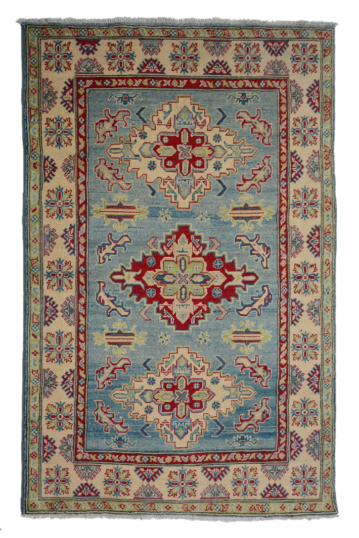 Afghan Kazak Rug, 130 x 194 cm (New Arrival)