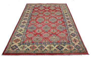 Afghan Kazak Rug, 198 x 288 cm (New Arrival)