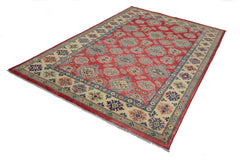 Afghan Kazak Rug, 198 x 288 cm (New Arrival)