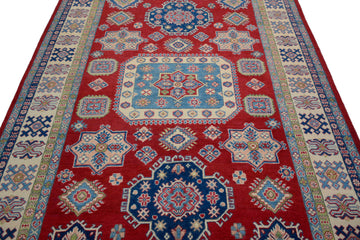 Afghan Kazak Rug, 190 x 293 cm (New Arrival)