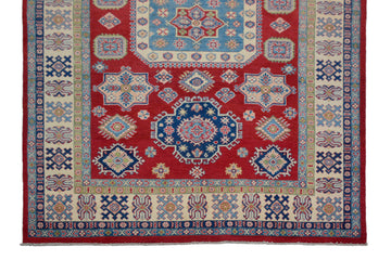 Afghan Kazak Rug, 190 x 293 cm (New Arrival)