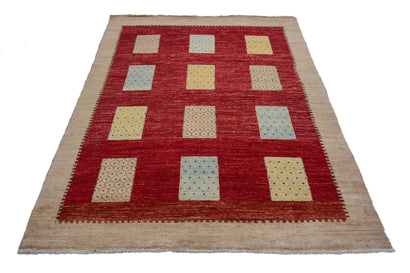 Persian Gabbeh Rug, 173 x 240 cm (New Arrival)