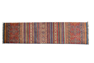 Afghan Khorjin Runner, 82 x 294 cm (New Arrival)