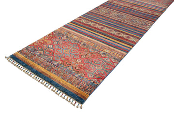Afghan Khorjin Runner, 82 x 294 cm (New Arrival)