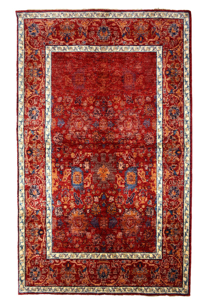 Afghan Khorjin Rug, 125 x 178 cm (New Arrival)