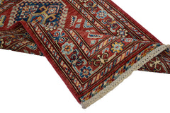 Afghan Super Kazak Rug, 59 x 91 cm (SKU: SKZK-2010)