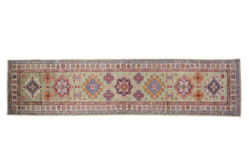Afghan Kazak Runner, 80 x 313 cm (New Arrival)
