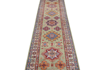 Afghan Kazak Runner, 80 x 313 cm (New Arrival)