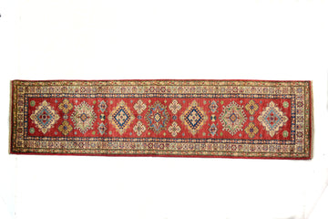 Afghan Kazak Runner, 80 x 303 cm (New Arrival)
