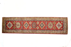 Afghan Kazak Runner, 80 x 303 cm (New Arrival)