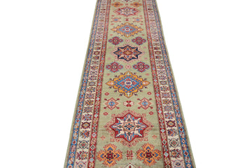 Afghan Kazak Runner, 82 x 311 cm (New Arrival)
