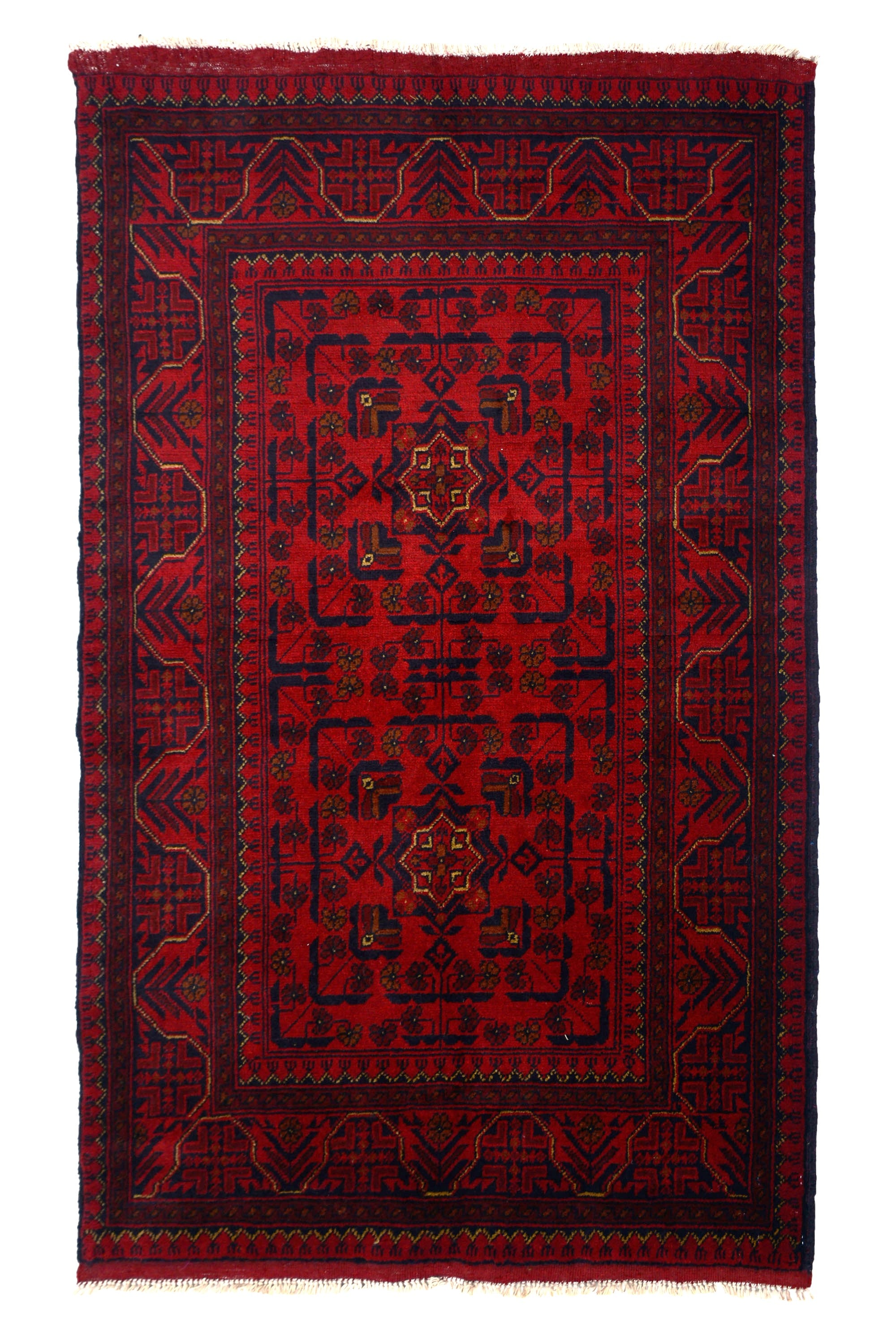 Afghan Khal Mohammadi Rug, 101 x 147 cm (New Arrival)