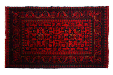 Afghan Khal Mohammadi Rug, 101 x 147 cm (New Arrival)