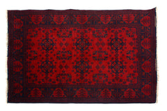Afghan Khal Mohammadi Rug, 100 x 146 cm (New Arrival)