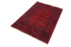 Afghan Khal Mohammadi Rug, 100 x 143 cm (New Arrival)