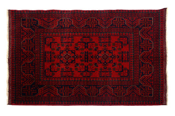 Afghan Khal Mohammadi Rug, 100 x 143 cm (New Arrival)