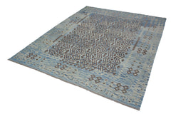 Hand-woven Afghan Kilim Rug, 217 x 280 cm