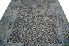 Hand-woven Afghan Kilim Rug, 217 x 280 cm