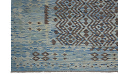 Hand-woven Afghan Kilim Rug, 217 x 280 cm