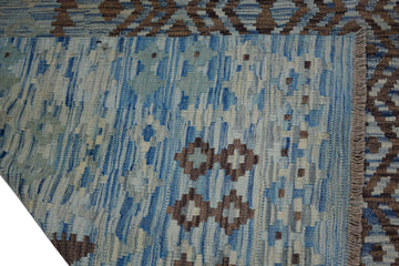 Hand-woven Afghan Kilim Rug, 217 x 280 cm