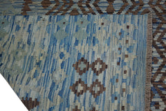 Hand-woven Afghan Kilim Rug, 217 x 280 cm