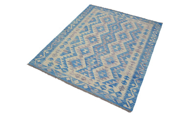 Hand-woven Afghan Kilim Rug, 127 x 170 cm