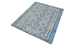 Hand-woven Afghan Kilim Rug, 127 x 170 cm
