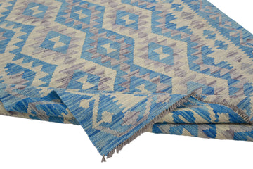 Hand-woven Afghan Kilim Rug, 127 x 170 cm