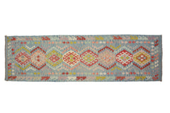 Hand-woven Afghan Kilim Runner, 90 x 305 cm