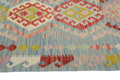 Hand-woven Afghan Kilim Runner, 90 x 305 cm