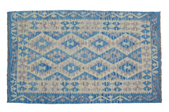 Hand-woven Afghan Kilim Rug, 122 x 170 cm
