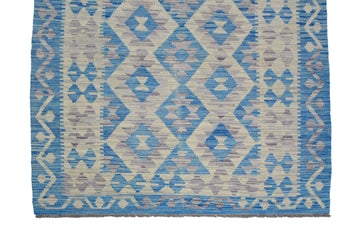 Hand-woven Afghan Kilim Rug, 122 x 170 cm