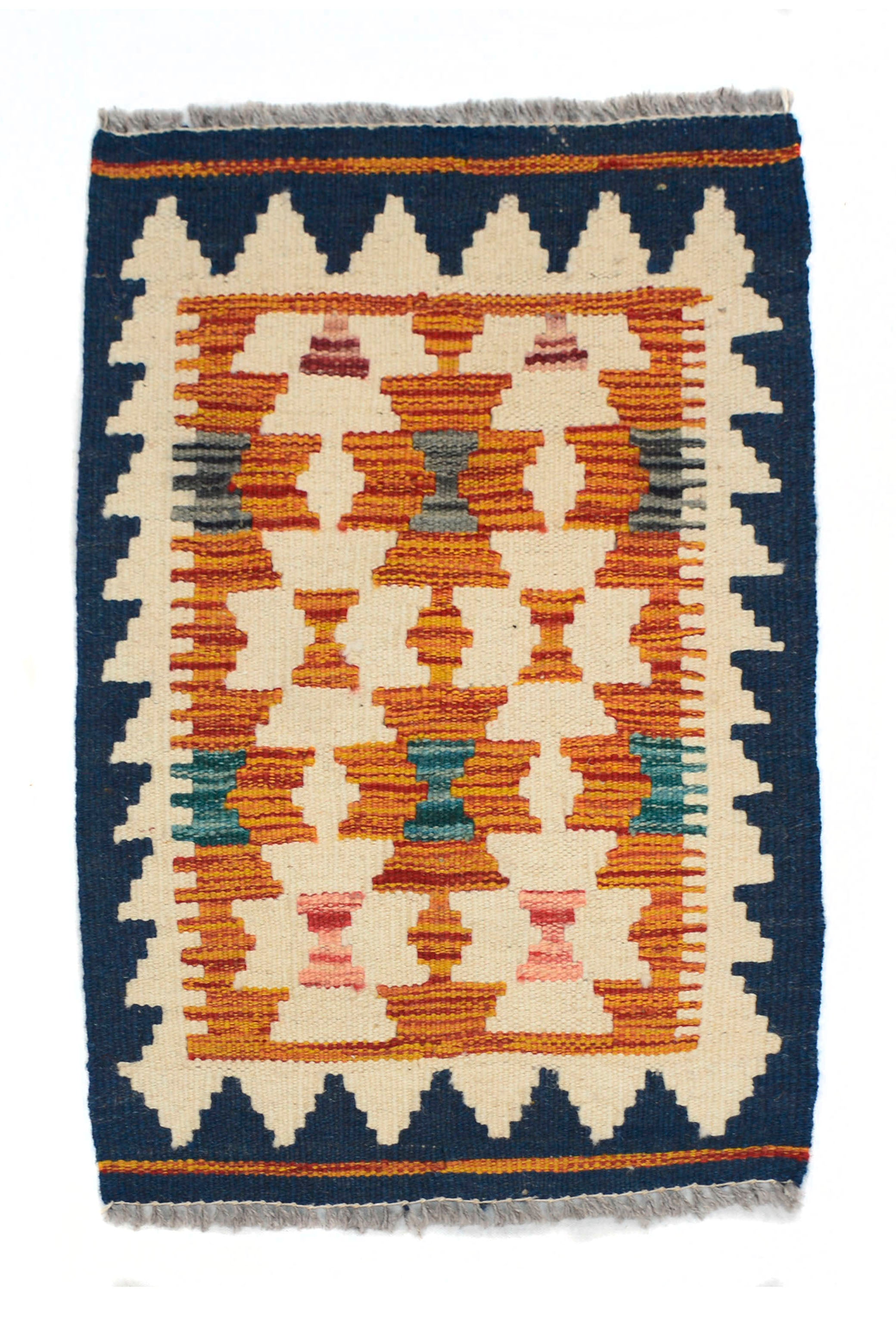 Mini Kilim Rug Mat, 41 x 56 cm (SKU: KLM-2061)